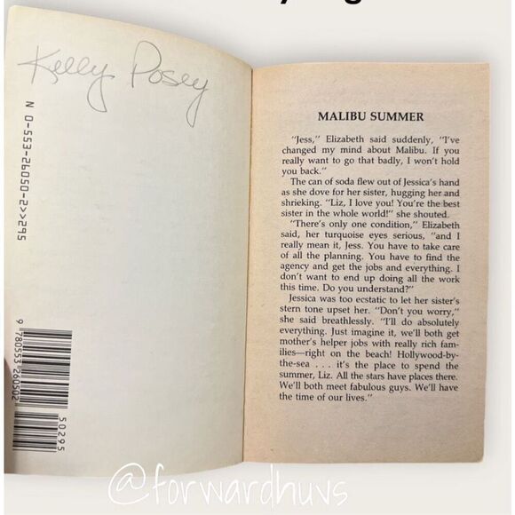 Bundle Sale 3 for $15 | Sweet Valley High | Super Edition Malibu Summer | 1986 - Picture 7 of 9